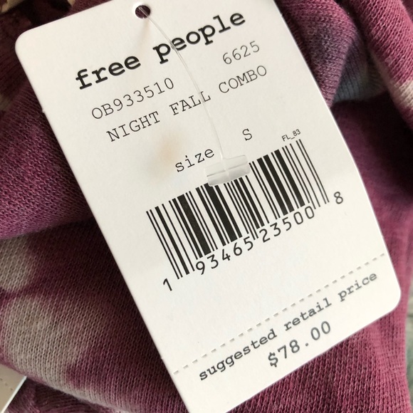 Free People psychedelic turtleneck top NWT - Picture 4 of 8